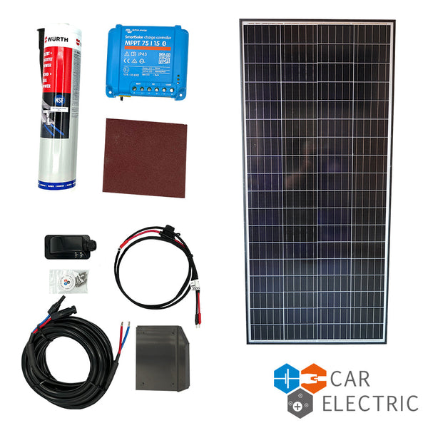 Solaranlageset 110Wp: 1x E480M72 110Wp + Victron Smart Solar 75/15