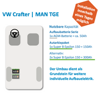 Reservierung MAN TGE / VW CRAFTER & KNAUS Boxdrive 600XL
